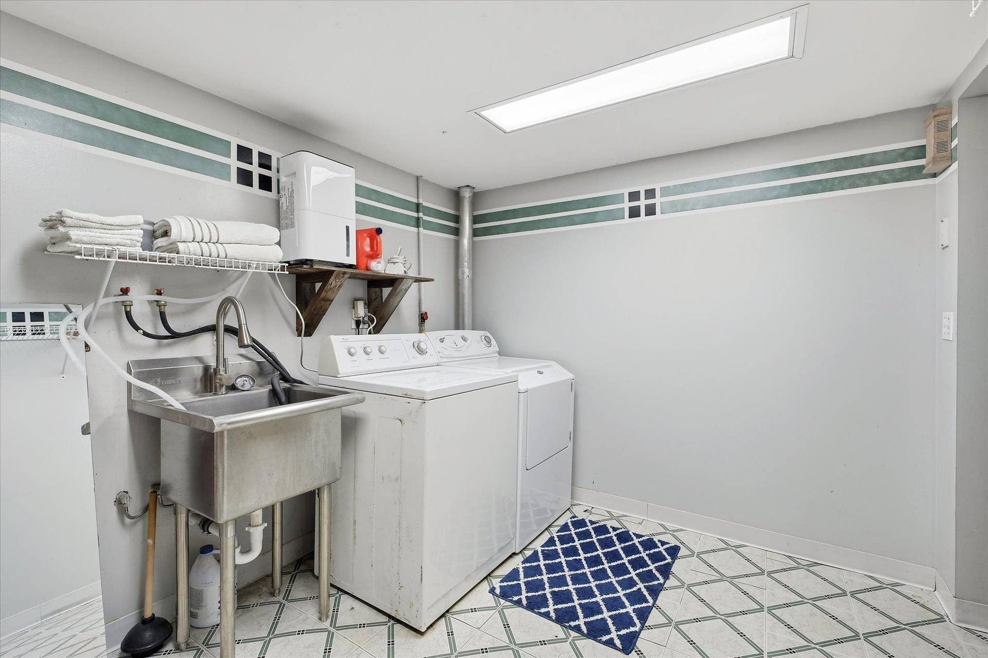 4840 N 6th Street, 41, Minneapolis, MN 55430 Laundry room highlights the convenient utility sink, generous floor space, and room for additional storage or organization.