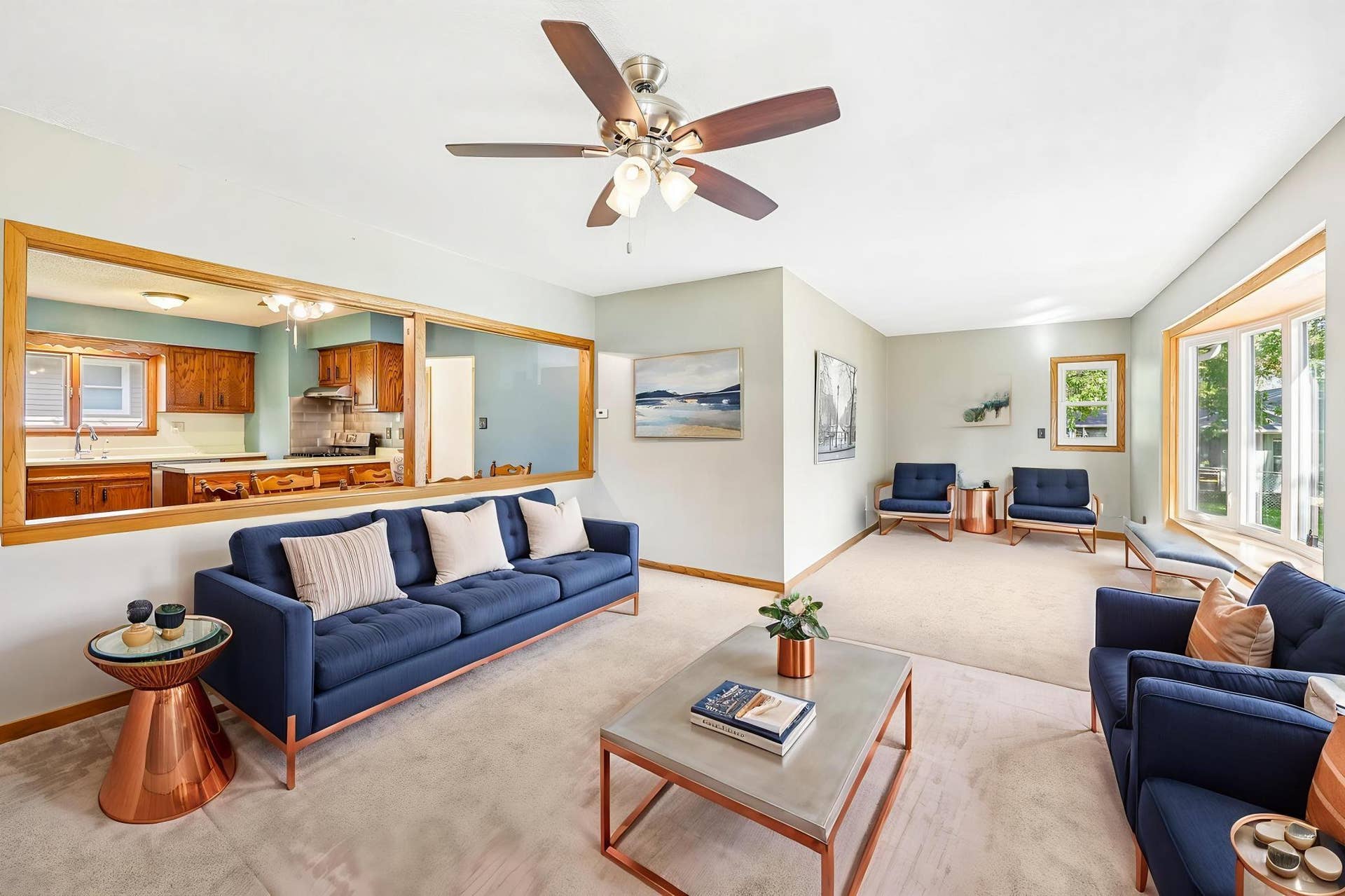 2347 Western Avenue N, Roseville, MN 55113 Living room (Virtually staged)