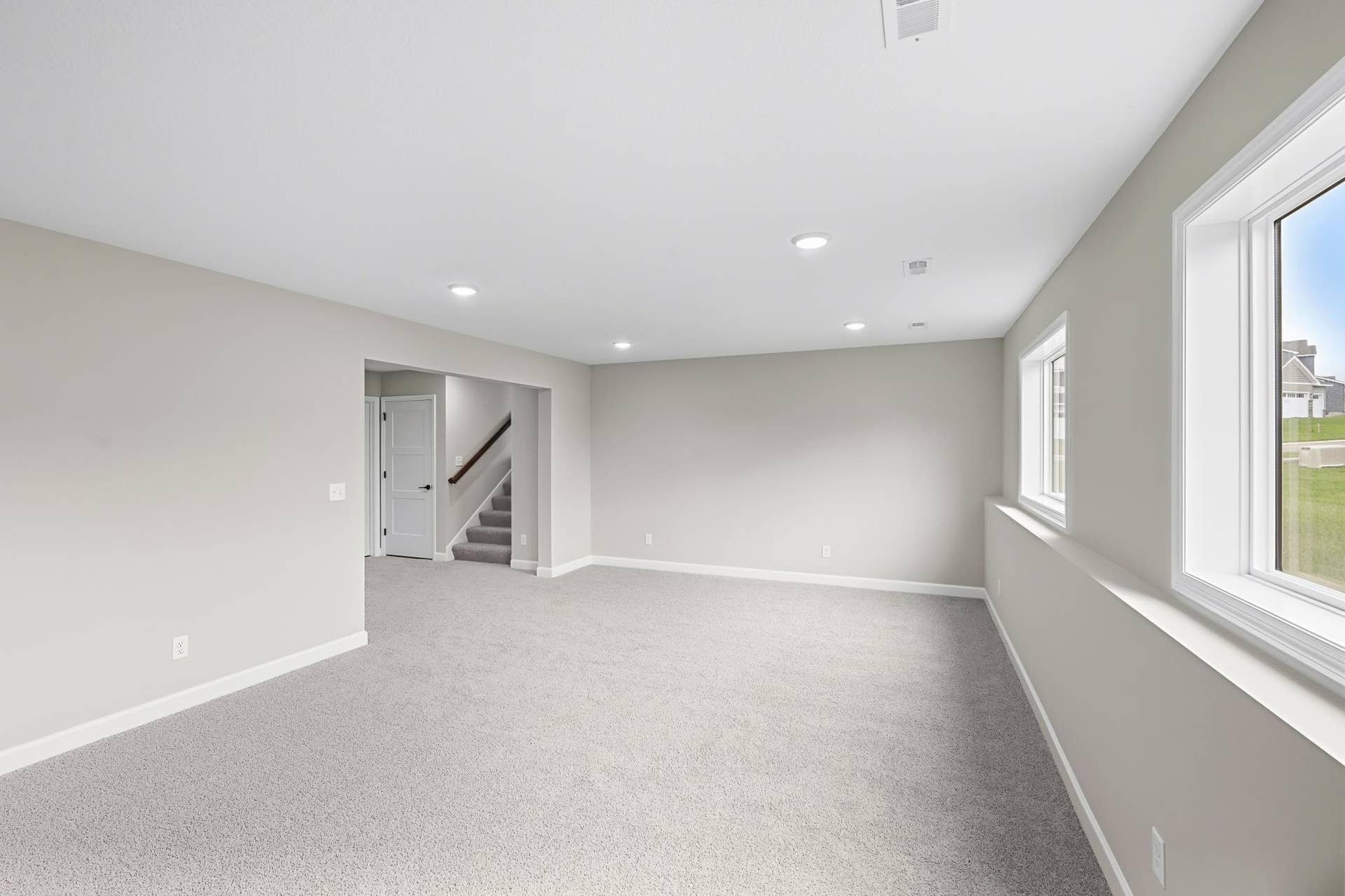 Finished Lookout Lower Level - The Crestview at 810 Walnut Ct in Oakview Ridge!