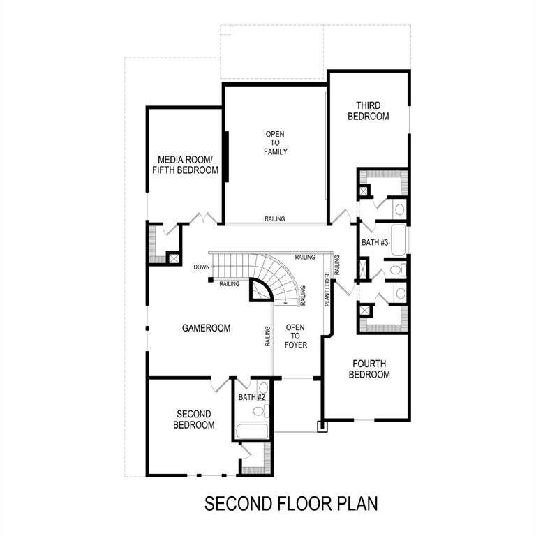 1940 Harmony Pine, Mesquite, TX 75181 Second Floor Plan