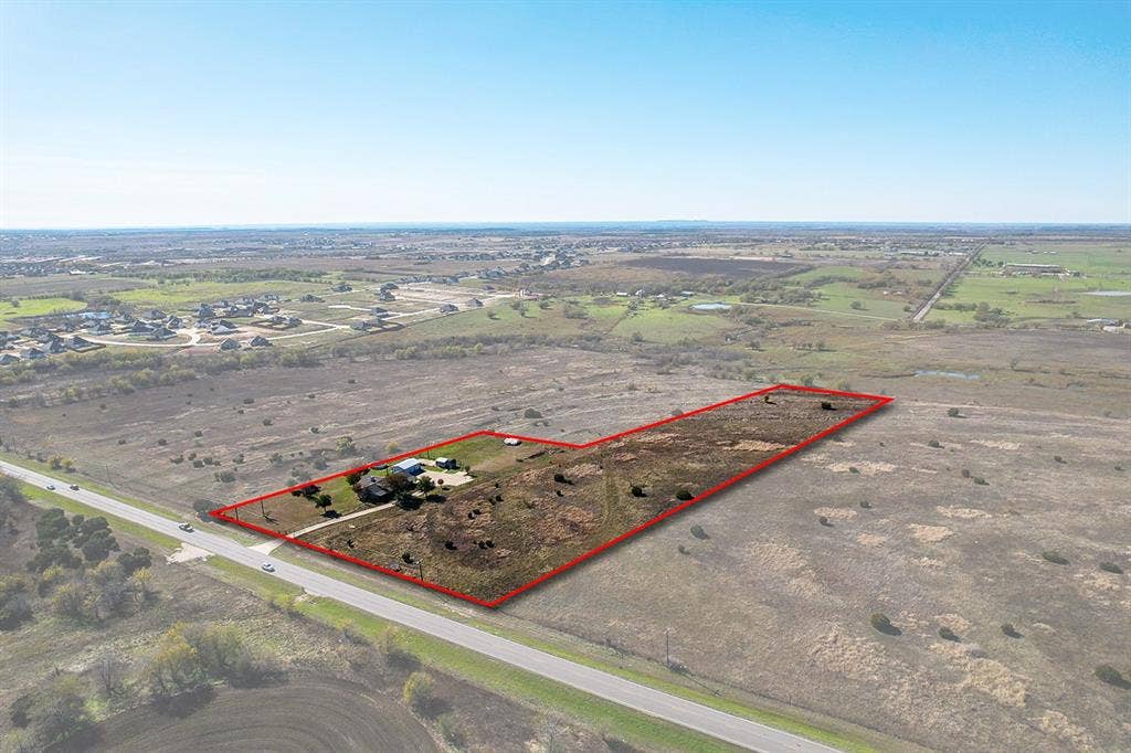 12001 Fm 2331, Godley, TX 76044 Bird's eye view featuring a rural view