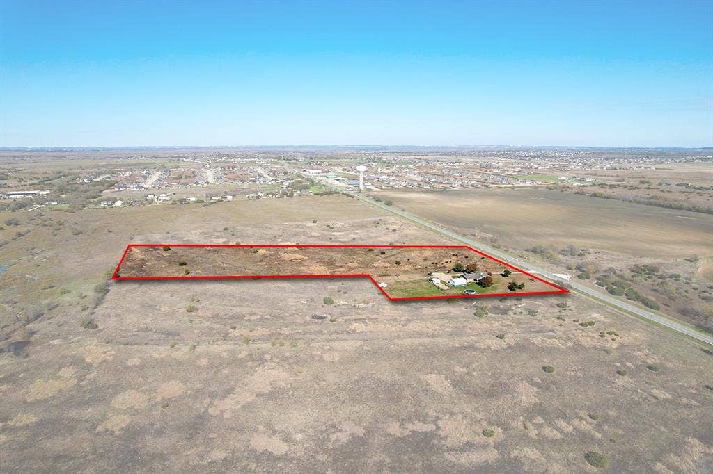 12001 Fm 2331, Godley, TX 76044 Drone / aerial view featuring a rural view
