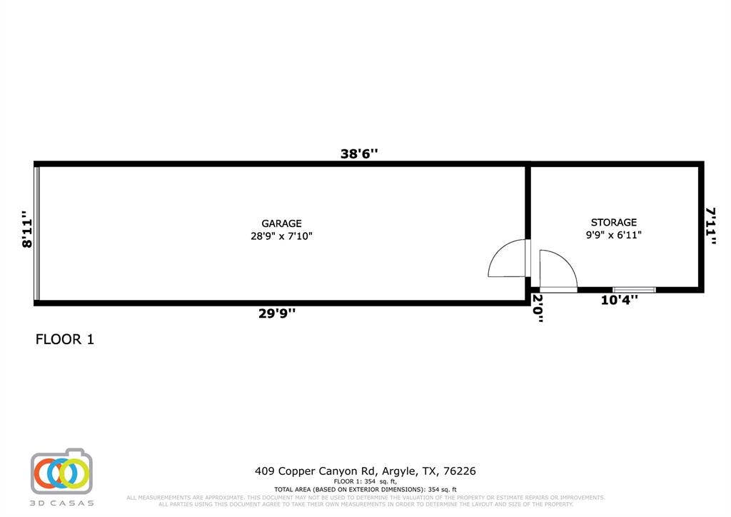 409 Copper Canyon Road, Argyle, TX 76226 Floor plan