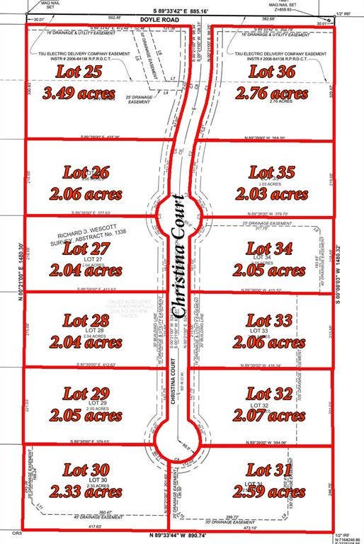 7238 Christina Court, Krum, TX 76249 Map