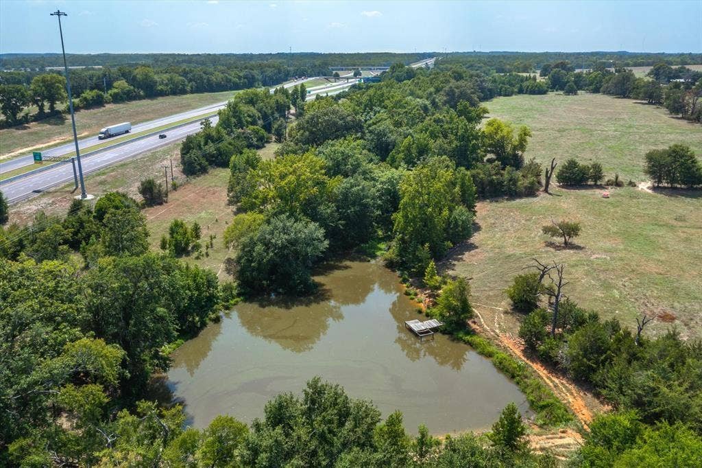 TBD Interstate 20, Lindale, TX 75706 Birds eye view of property featuring a water view