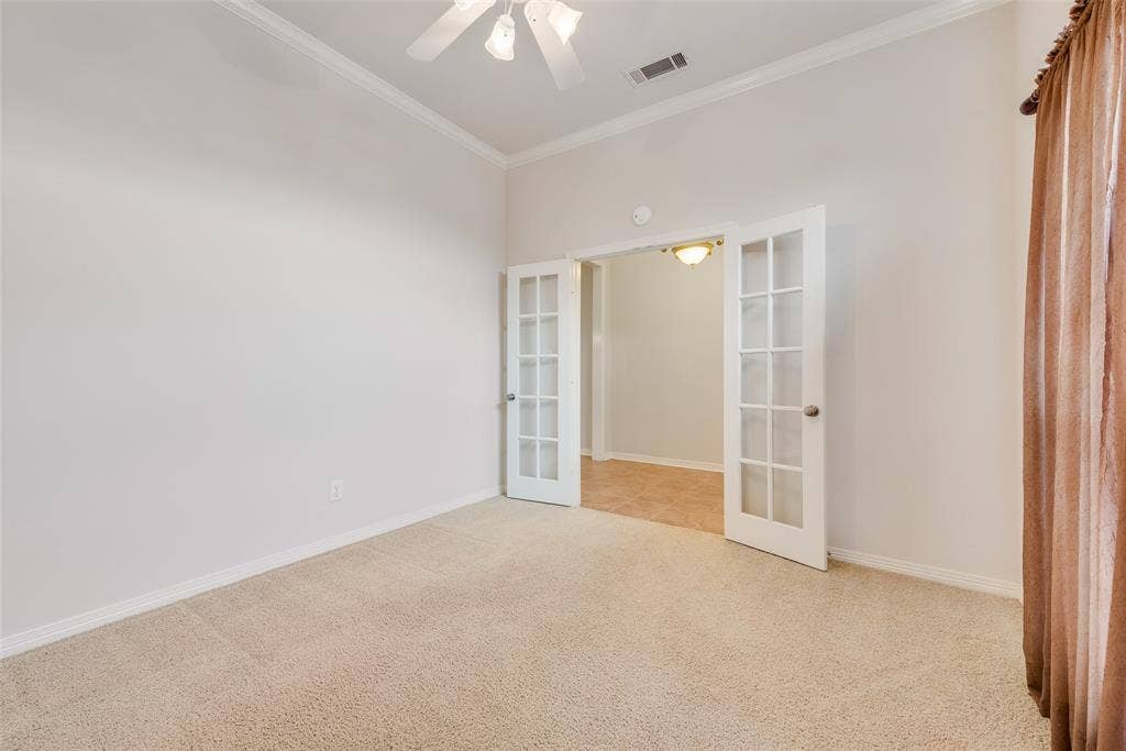 123 Crestpark Drive, #36, Cedar Hill, TX 75104 12x11 Office with carpet flooring and ceiling fan