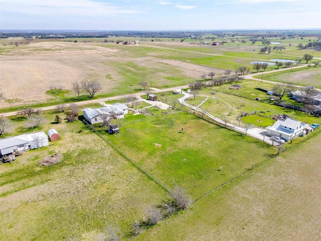 939 Twin Bends Road, Crawford, TX 76638 Aerial view with a rural view