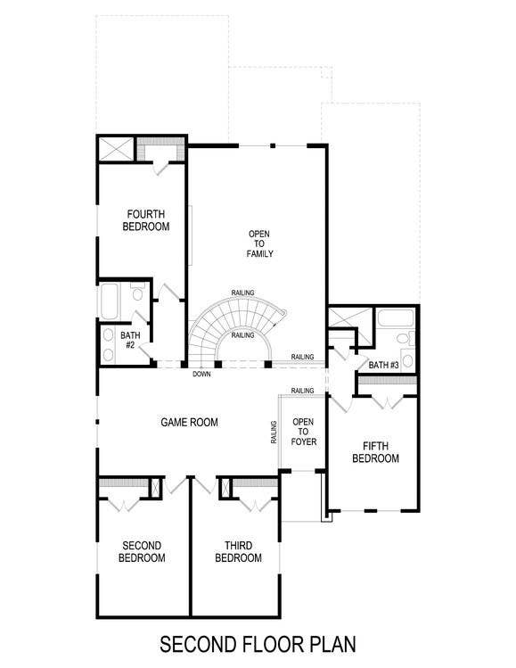 4500 Brookfield Drive, Melissa, TX 75454 Second Floor Plan