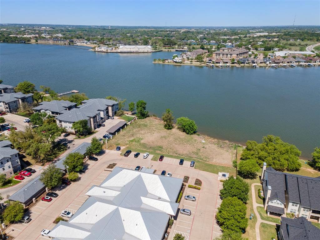 805 Hill Boulevard, Granbury, TX 76048 Bird's eye view featuring a water view and a residential view