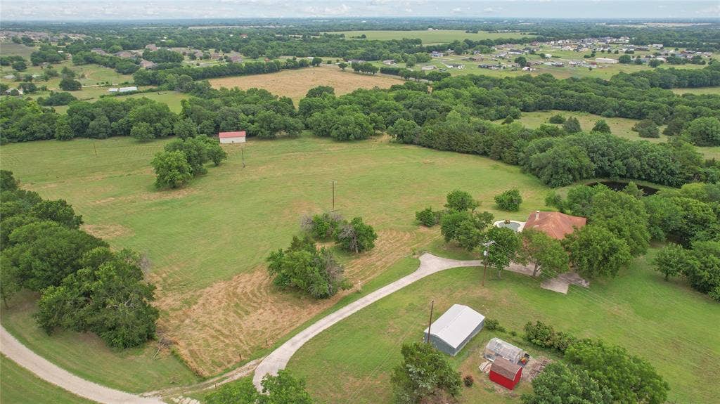 4196 County Road 1001, McKinney, TX 75071 Overview of rural landscape with agricultural land