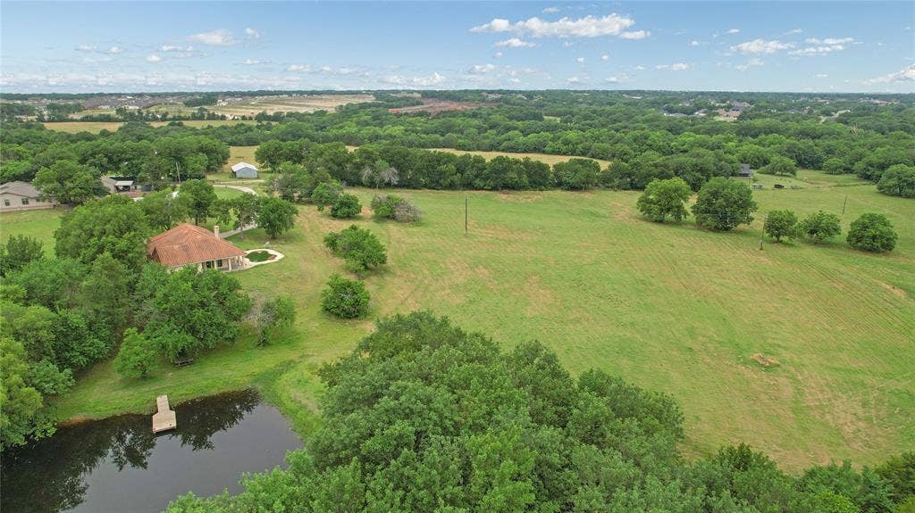 4196 County Road 1001, McKinney, TX 75071 Overview of rural landscape with a nearby body of water