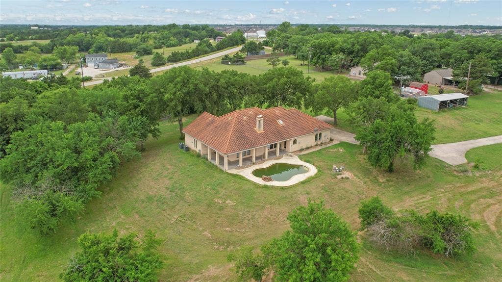 4196 County Road 1001, McKinney, TX 75071 View from above of property