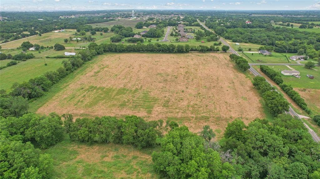 4196 County Road 1001, McKinney, TX 75071 Aerial view of property's location with rural landscape
