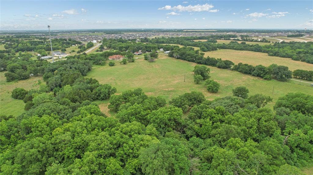 4196 County Road 1001, McKinney, TX 75071 Overview of rural landscape