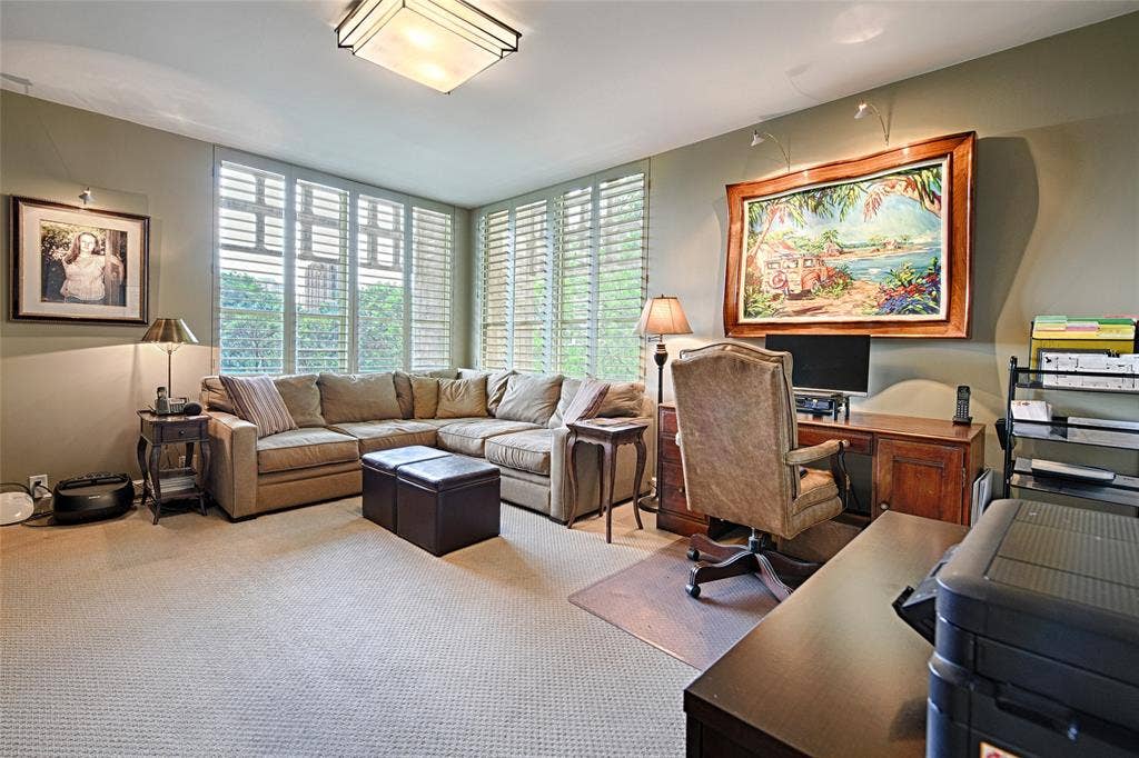 3525 Turtle Creek Boulevard, #4E, Dallas, TX 75219 Second bedroom used as a den, office and sometimes guest room