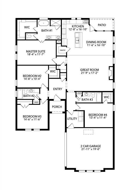 413 Wabash Drive, Waxahachie, TX 75167 View of room layout