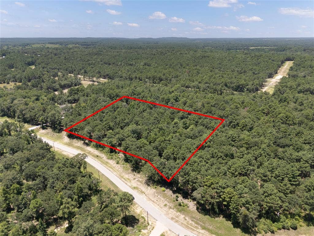 3289 Shadow Pine Drive, Larue, TX 75770 Aerial view of property's location with property parcel outlined