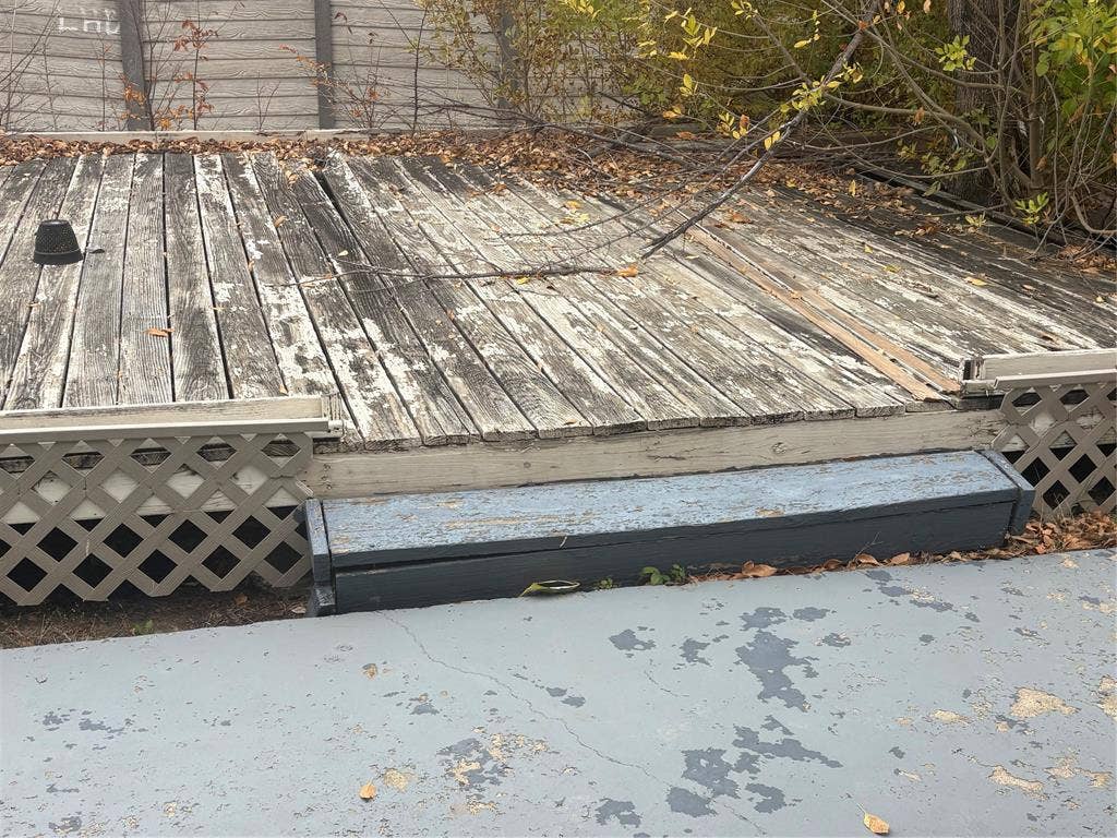 backyard wood deck