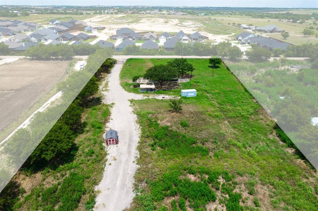 1032 #2 E Godley Avenue, Godley, TX 76044 Aerial perspective of suburban area