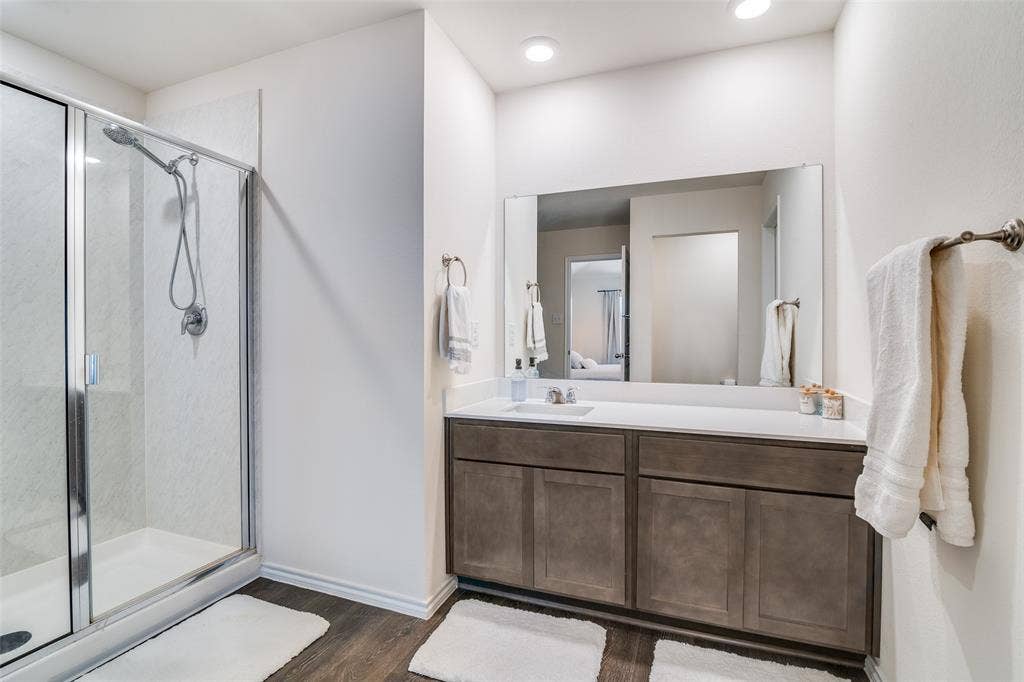 Primary bath entry.  Large closet adjacent.