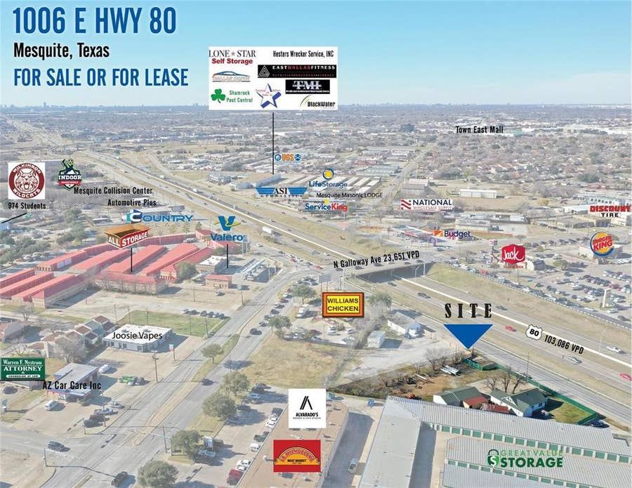 Property photo for 1010 US Highway 80 E, Mesquite, TX