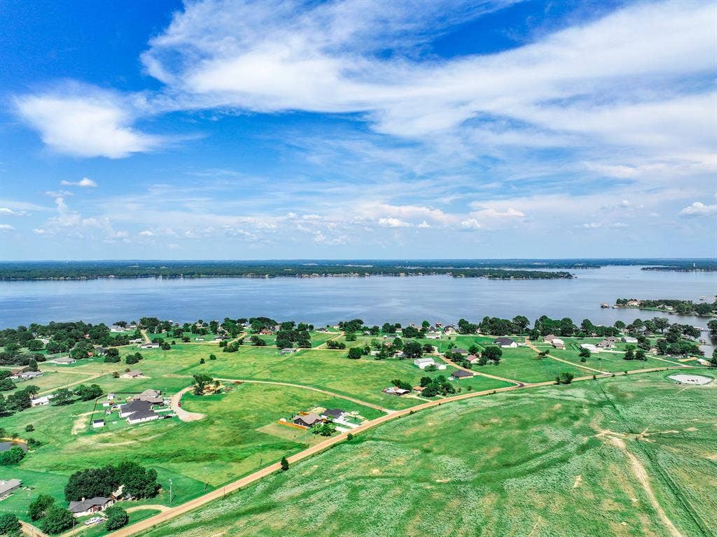 TBD Loving Ranch Road, Trinidad, TX 75163 Aerial overview of property's location featuring a nearby body of water