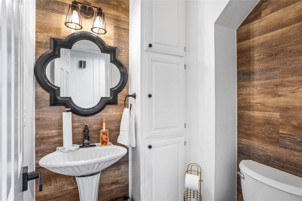 Half bath for guests on the first floor