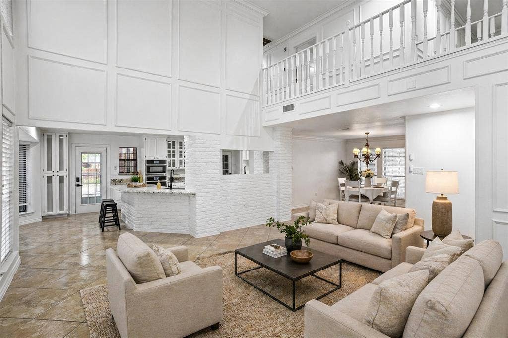 Beautiful formal living room, open concept