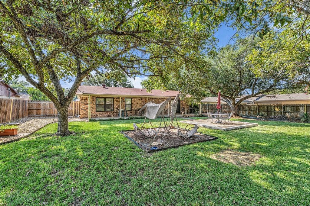 3405 Edna Avenue, Waco, TX 76708 Back of house with a fenced backyard and brick siding