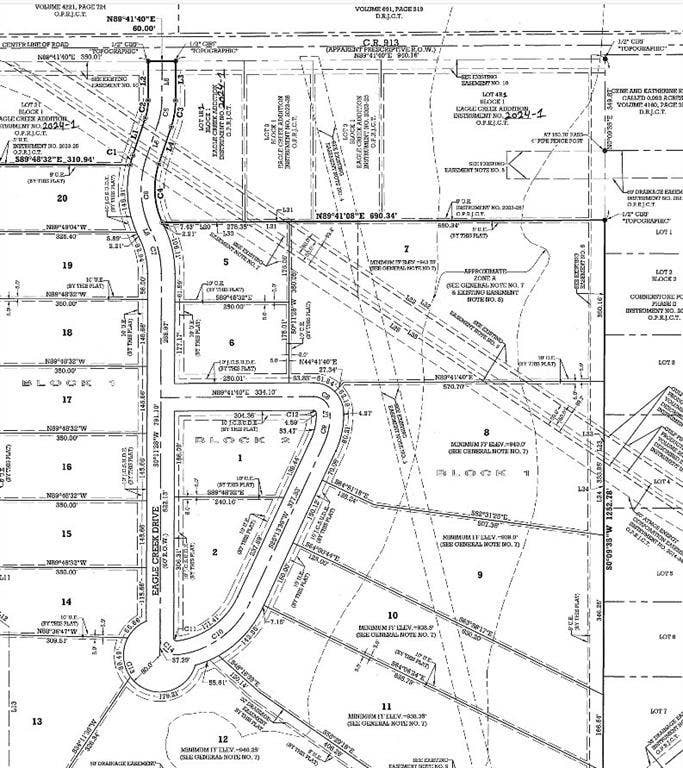 6960 Eagle Creek, Godley, TX 76044 Parcel map
