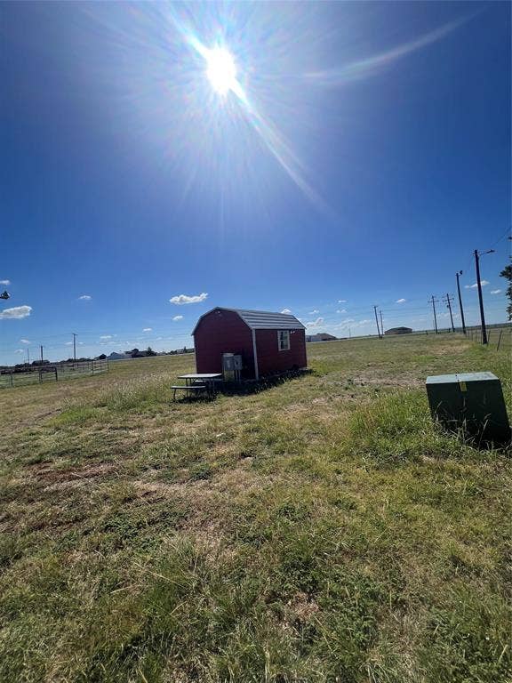 4038 State Highway 351, Abilene, TX 79601 View of yard with a view of countryside and an outdoor structure