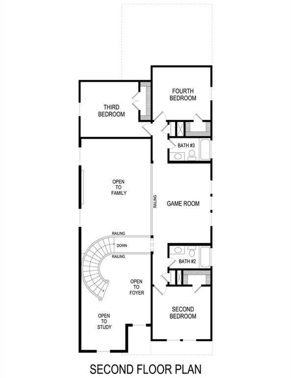 417 Newpark Boulevard, DeSoto, TX 75115 Second Floor Plan