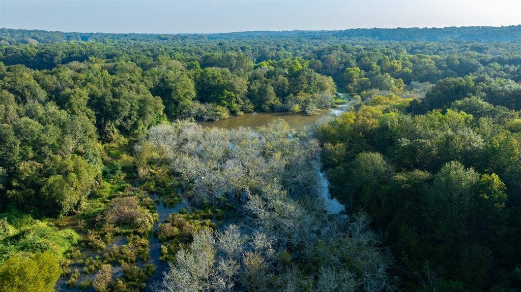 TBD C R 354, Winona, TX 75792 View of property location with a large body of water and a heavily wooded area