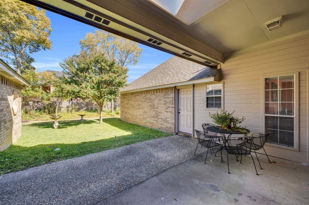 View of patio featuring outdoor dining space