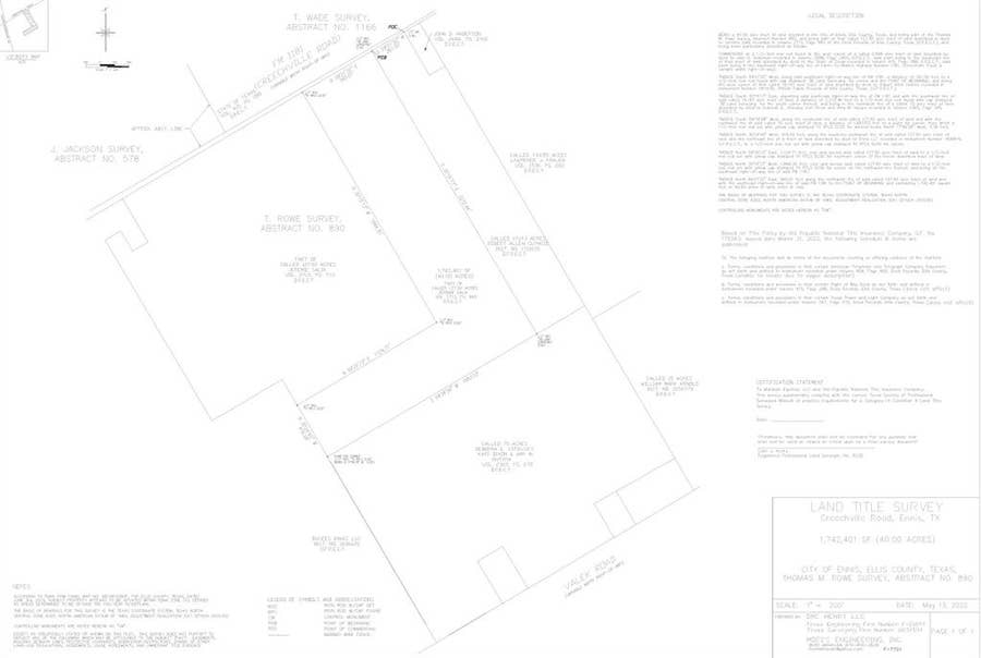 Property photo for 1403 Creechville Road, Ennis, TX