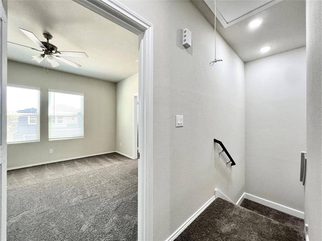 3501 E Renfro Street, #106, Burleson, TX 76028 1st bedroom at the top of the stairs