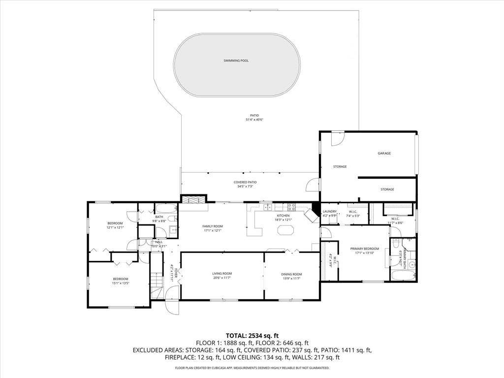 View of room layout