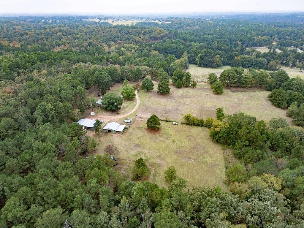 19418 CR 4125, Lindale, TX 75771 Aerial view of a heavily wooded area