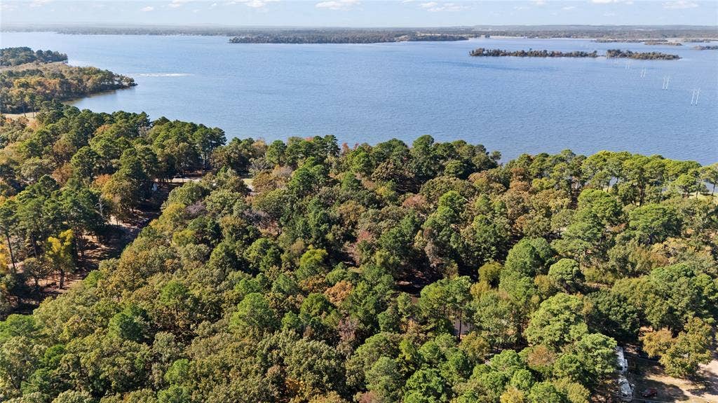 TBD Hickory Trail, Flint, TX 75762 Aerial view of property's location featuring a large body of water