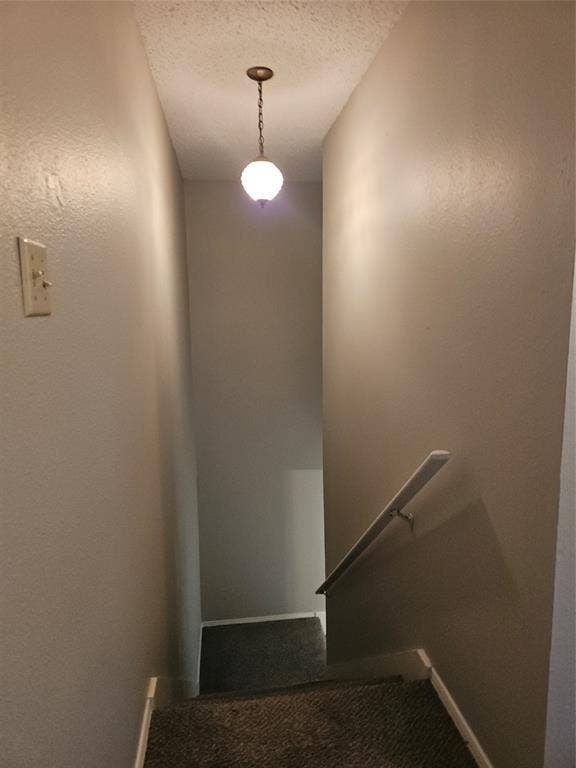 808-810 Red Bud Drive, DeSoto, TX 75115 810 - Stairs down to landing with light above.