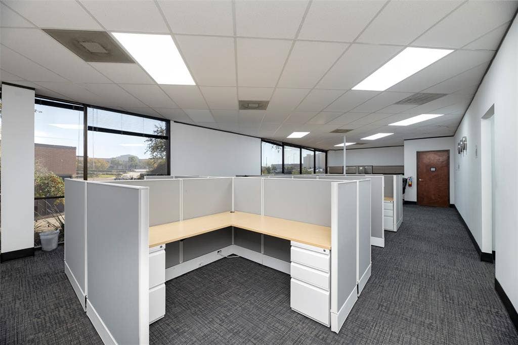 1610 Corporate Court, Irving, TX 75038 Unfurnished office with a paneled ceiling and built in study area