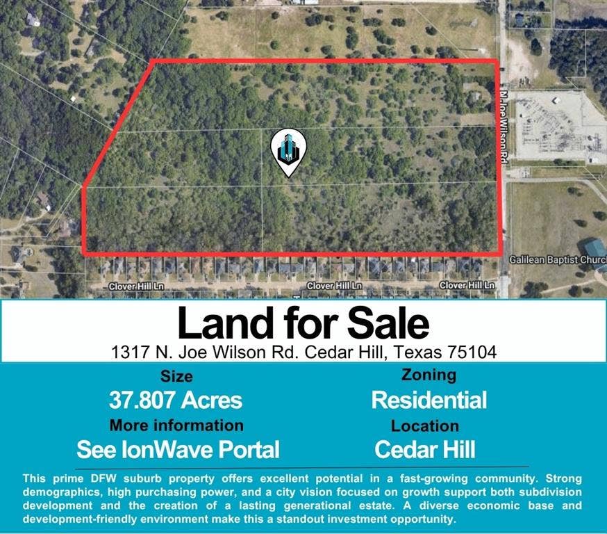 Property photo for 1317 N Joe Wilson Road, Cedar Hill, TX