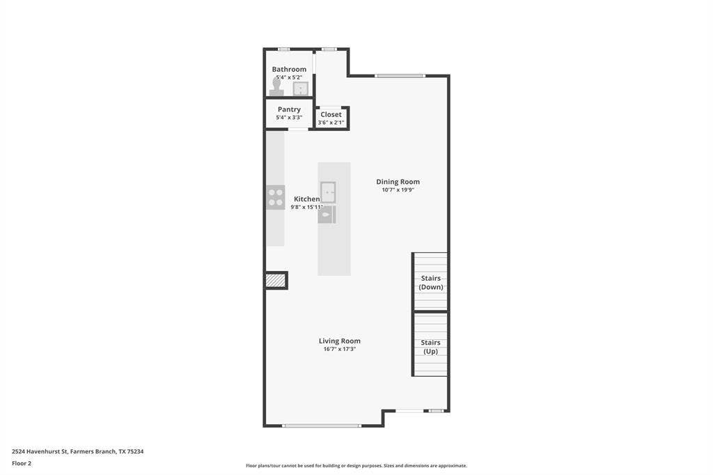 2524 Havenhurst Street, #102, Farmers Branch, TX 75234 View of home floor plan