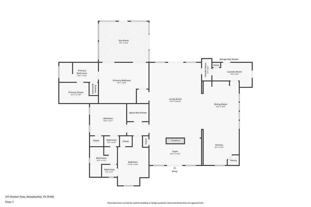 217 Hunter Pass, Waxahachie, TX 75165 View of property floor plan