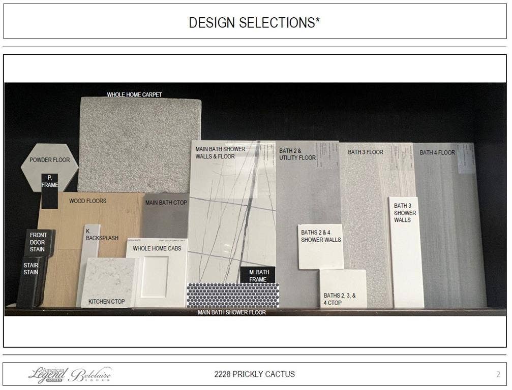 2228 Prickly Cactus Drive, Forney, TX 75126 Representative photo of design selections for 2228 Prickly Cactus