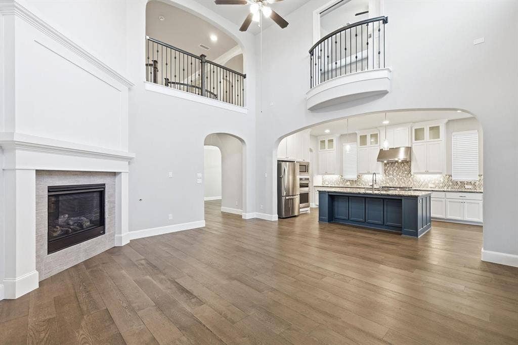 3860 Dewberry Lane, Prosper, TX 75078 Living area and Kitchen