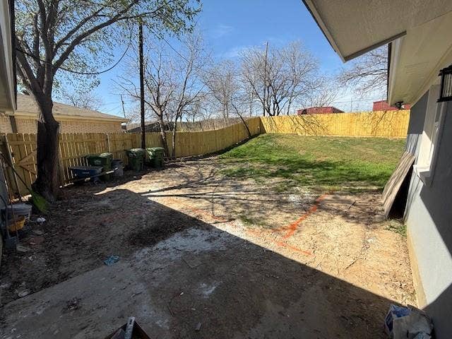 5845 Haney Drive, Watauga, TX 76148 Fenced backyard featuring a patio area
