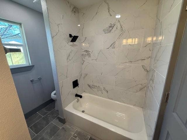 5845 Haney Drive, Watauga, TX 76148 Full bathroom with toilet and shower / bath combination