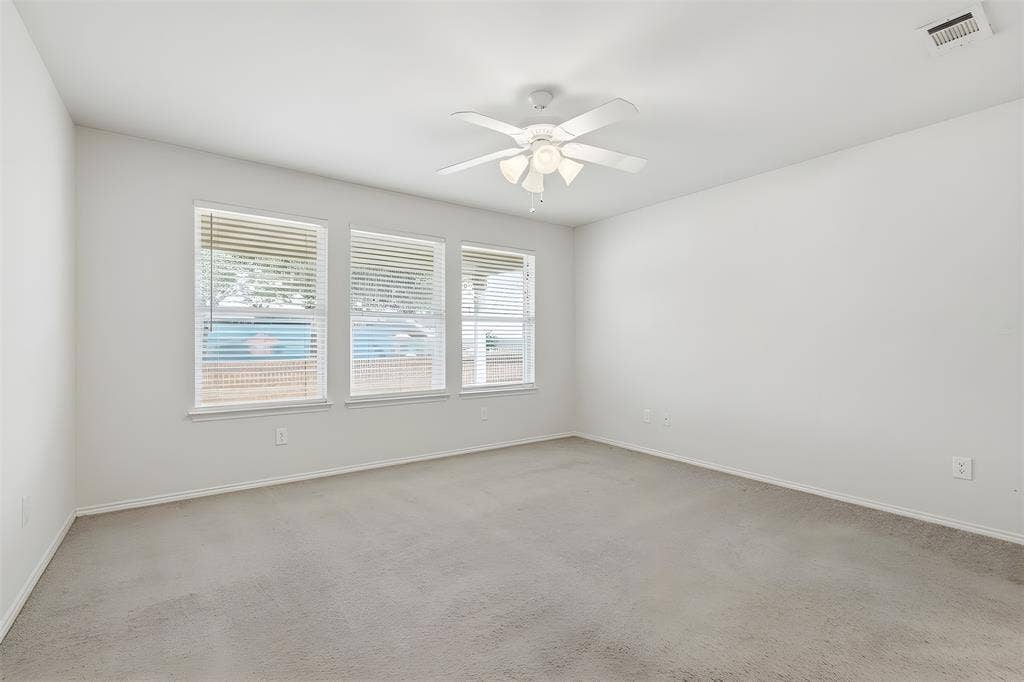 1492 Troon Drive, Frisco, TX 75036 Primary Bedroom with Ceiling Fan Installed May 2026