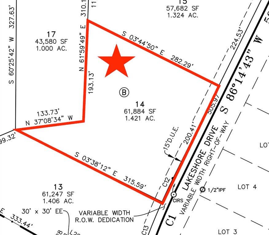 Property photo for TBD Lot 14 Lakeshore Drive, Waxahachie, TX